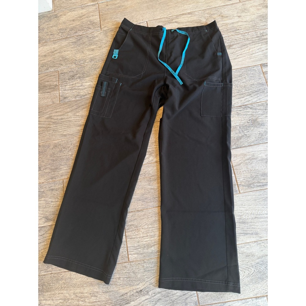 Carhartt Force Scrub Pants Medium Black C52110 Straight Leg Cargo Womens